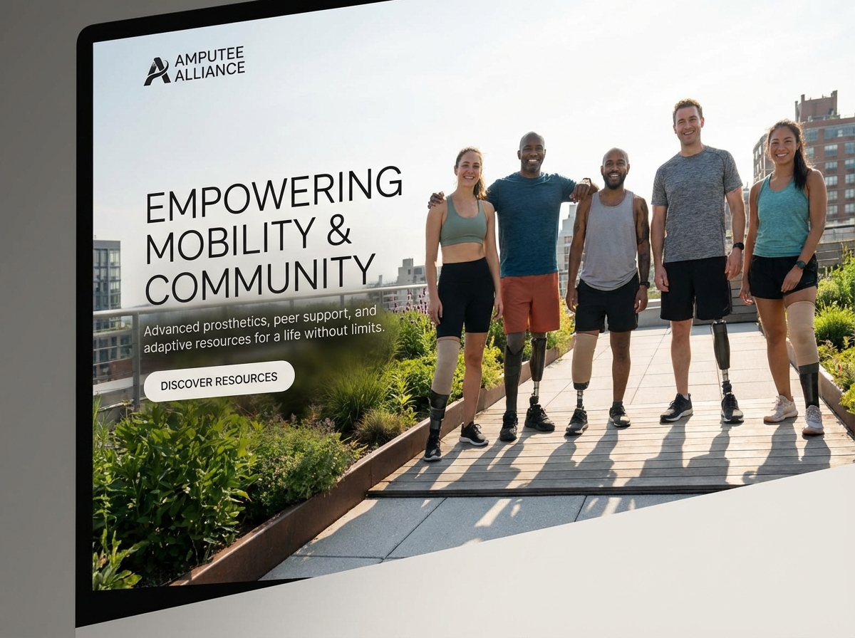 Build a Supportive Online Hub for the Amputee Community website preview