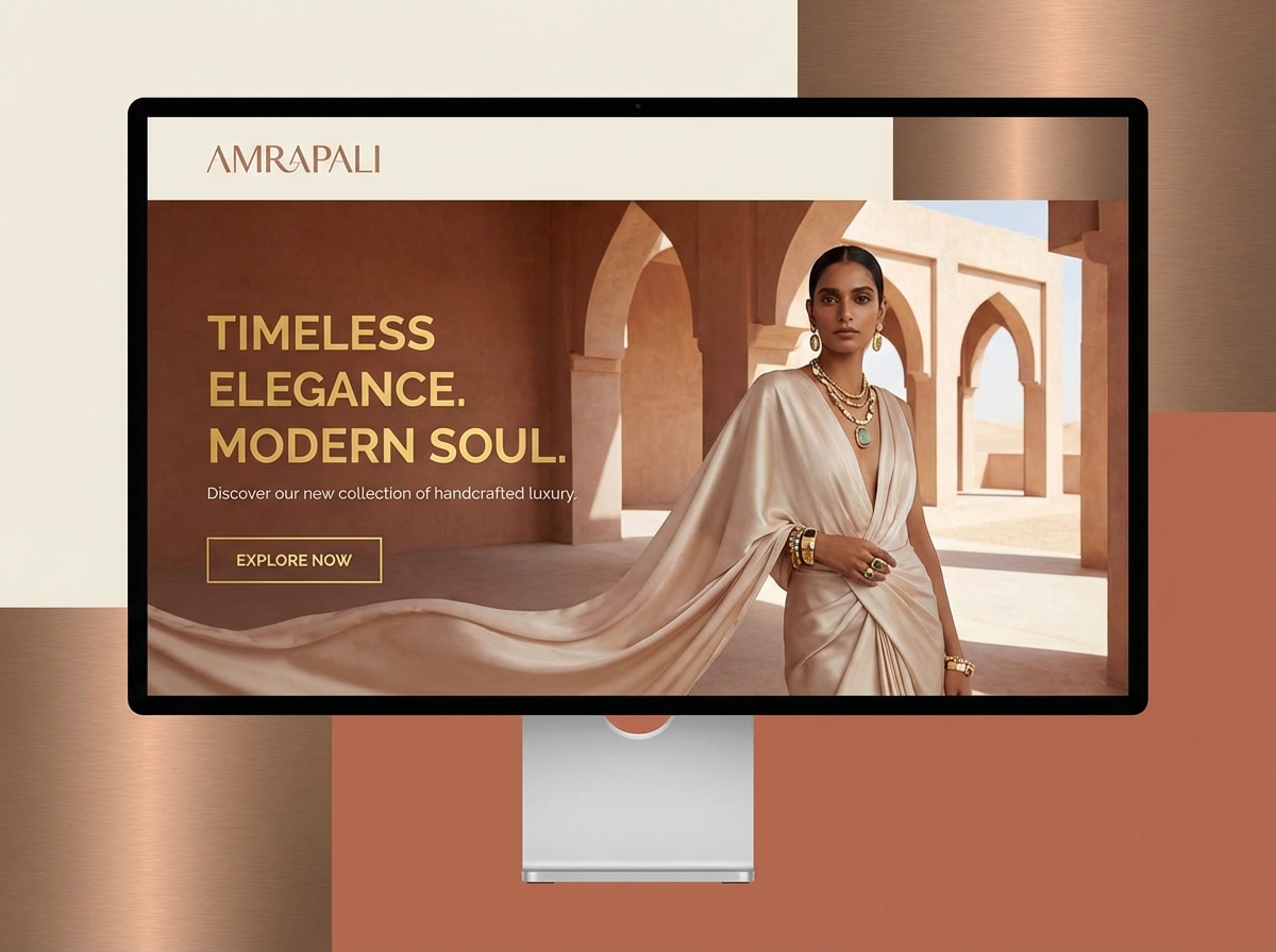 Elevate Your Amrapali Showcase with Grigora website preview