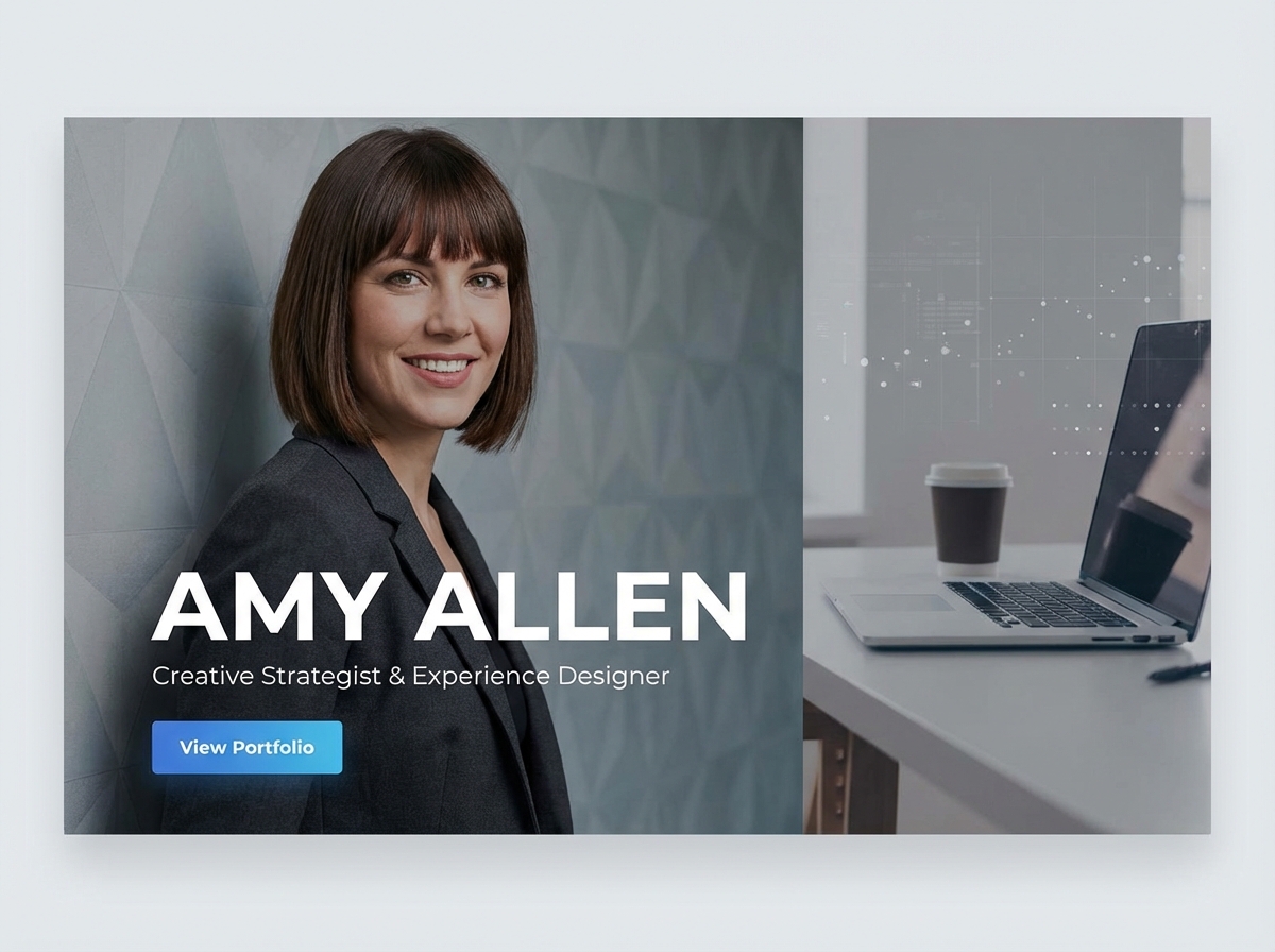 Showcase Your Talent with an Amy Allen Portfolio website preview
