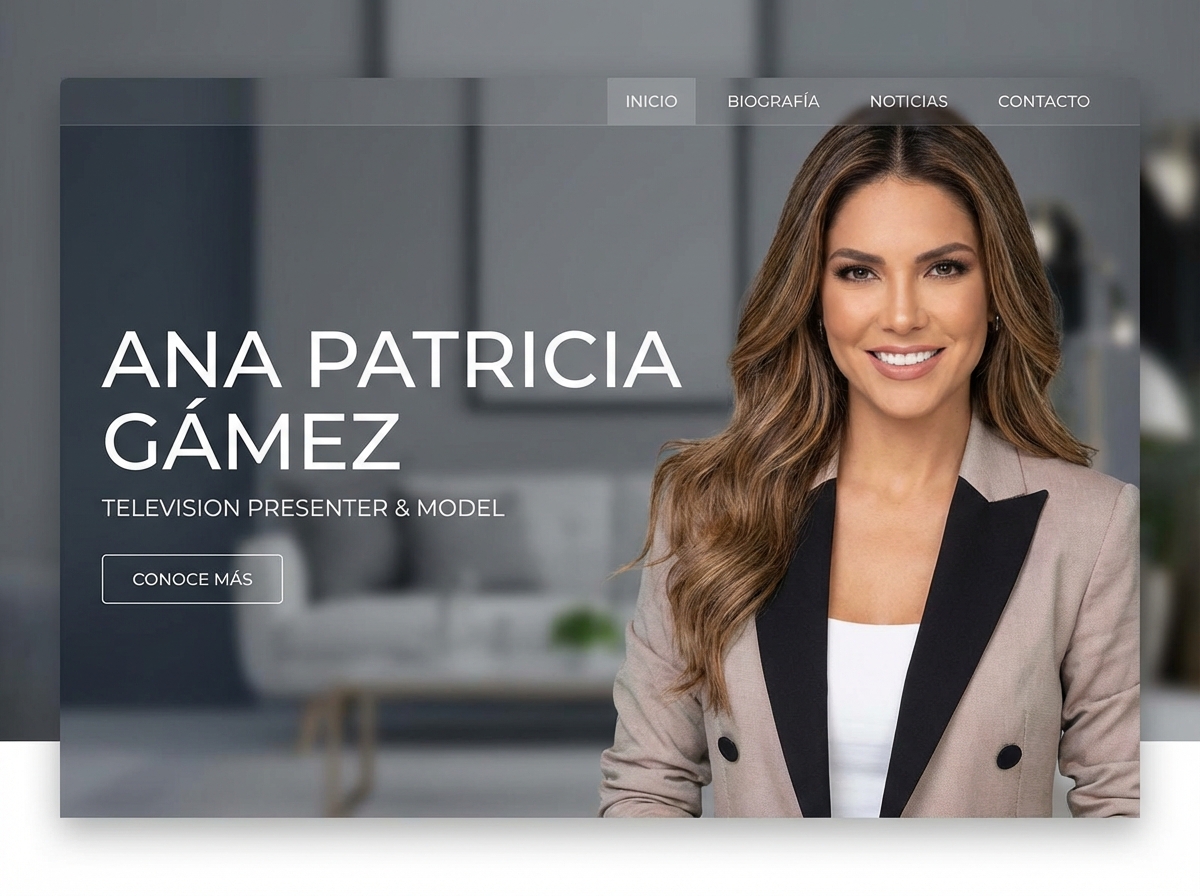 Build a Stunning Official Website for Ana Patricia Gámez website preview