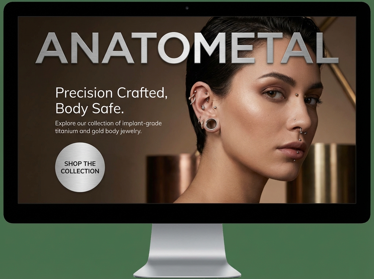 Create a Stunning Anatometal Portfolio & Booking Site website preview