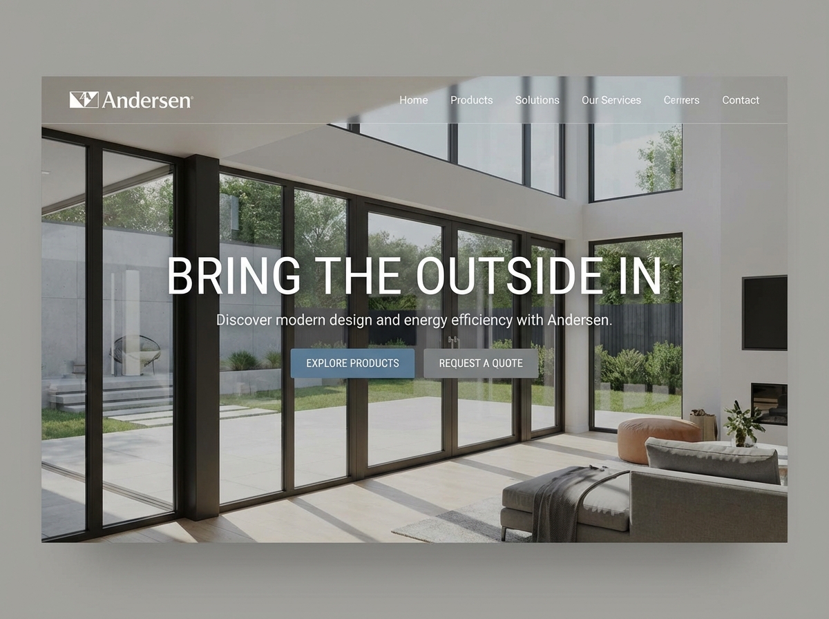 Showcase Your Craft with a Stunning Andersen Windows Website website preview
