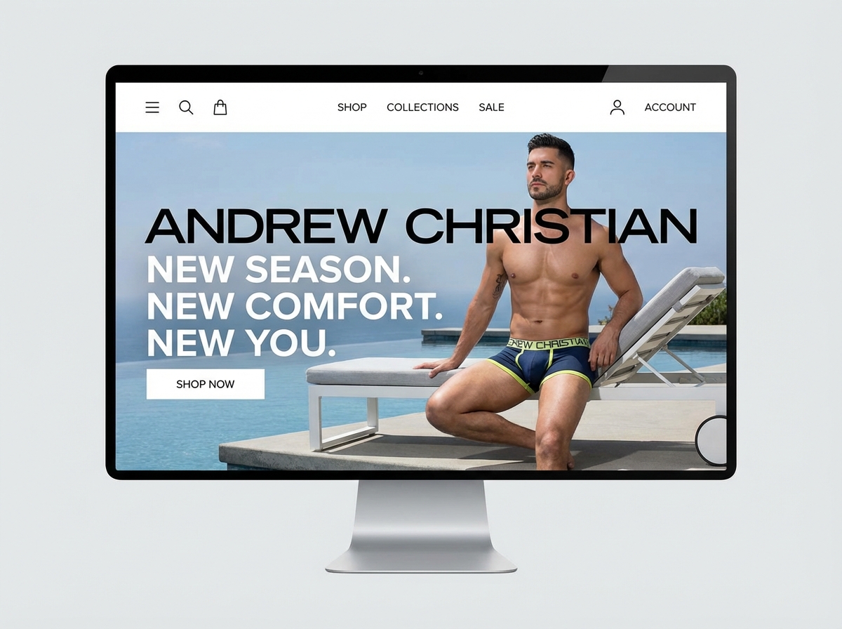 Showcase Your Brand with a Stunning Andrew Christian Website website preview