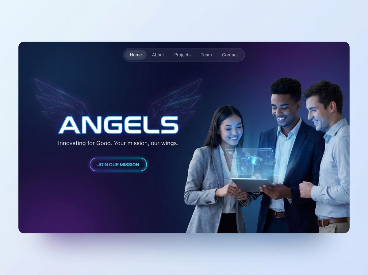 Build Your Winning Angels Team Website Today website preview