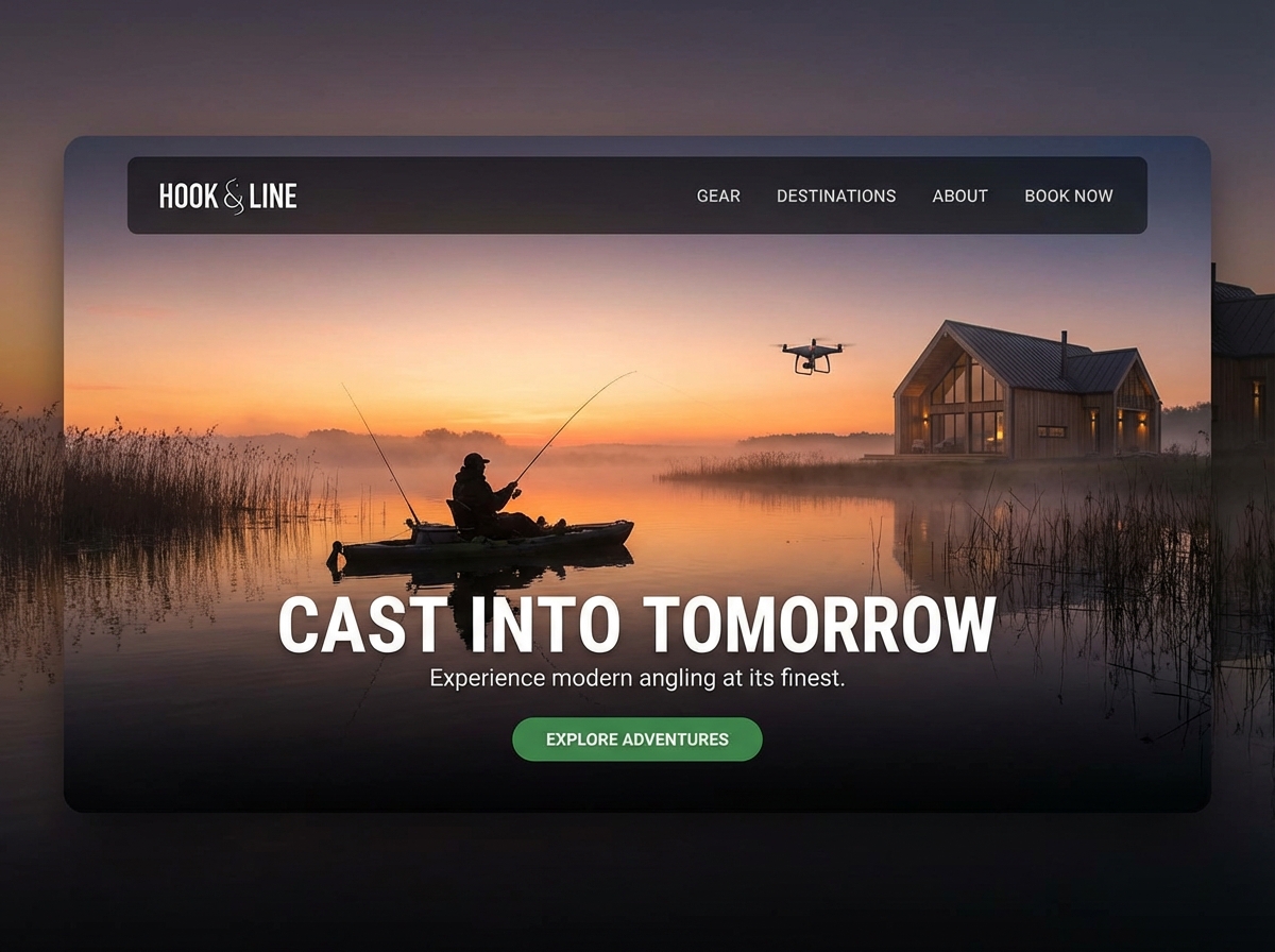 Build Your Perfect Angling Website with Grigora website preview