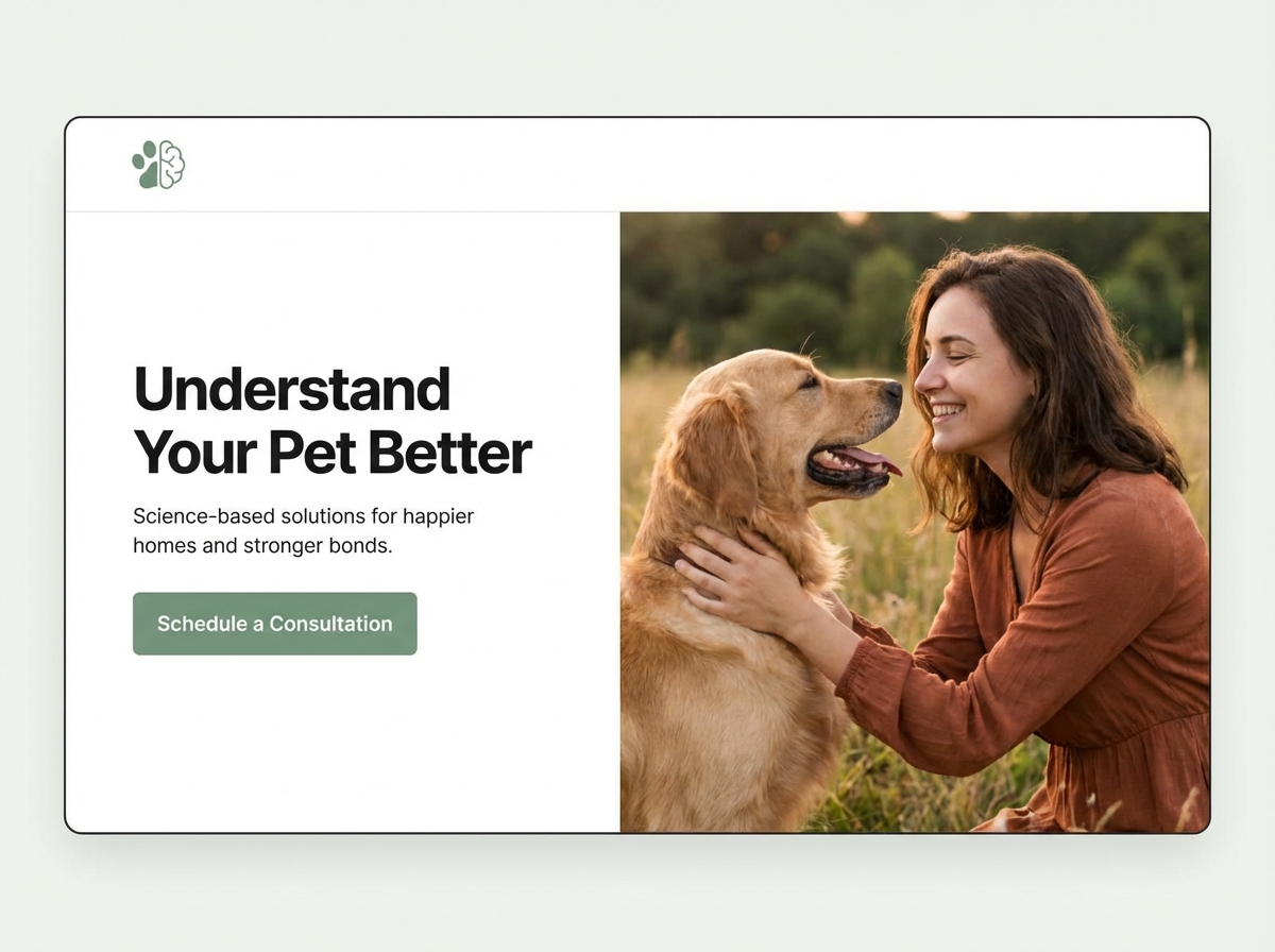 Build Your Expert Animal Behaviorist Website with Ease website preview