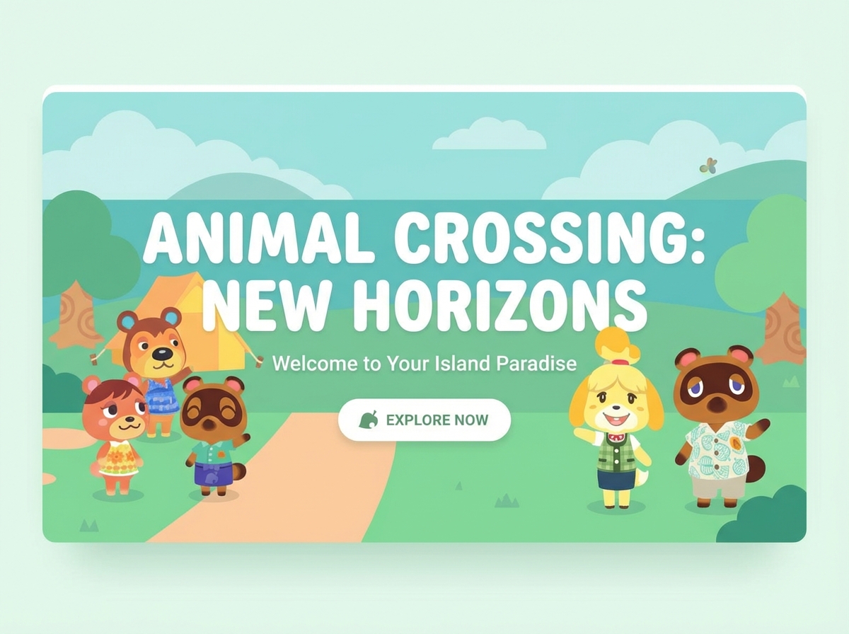Build Your Dream Island with an Animal Crossing Website website preview