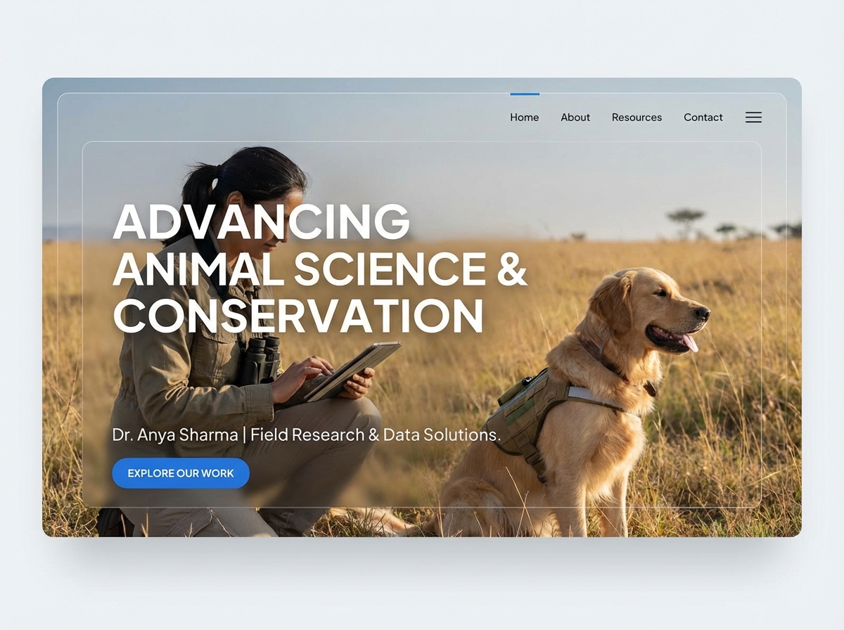 Build a Professional Website for Every Animal Researcher website preview