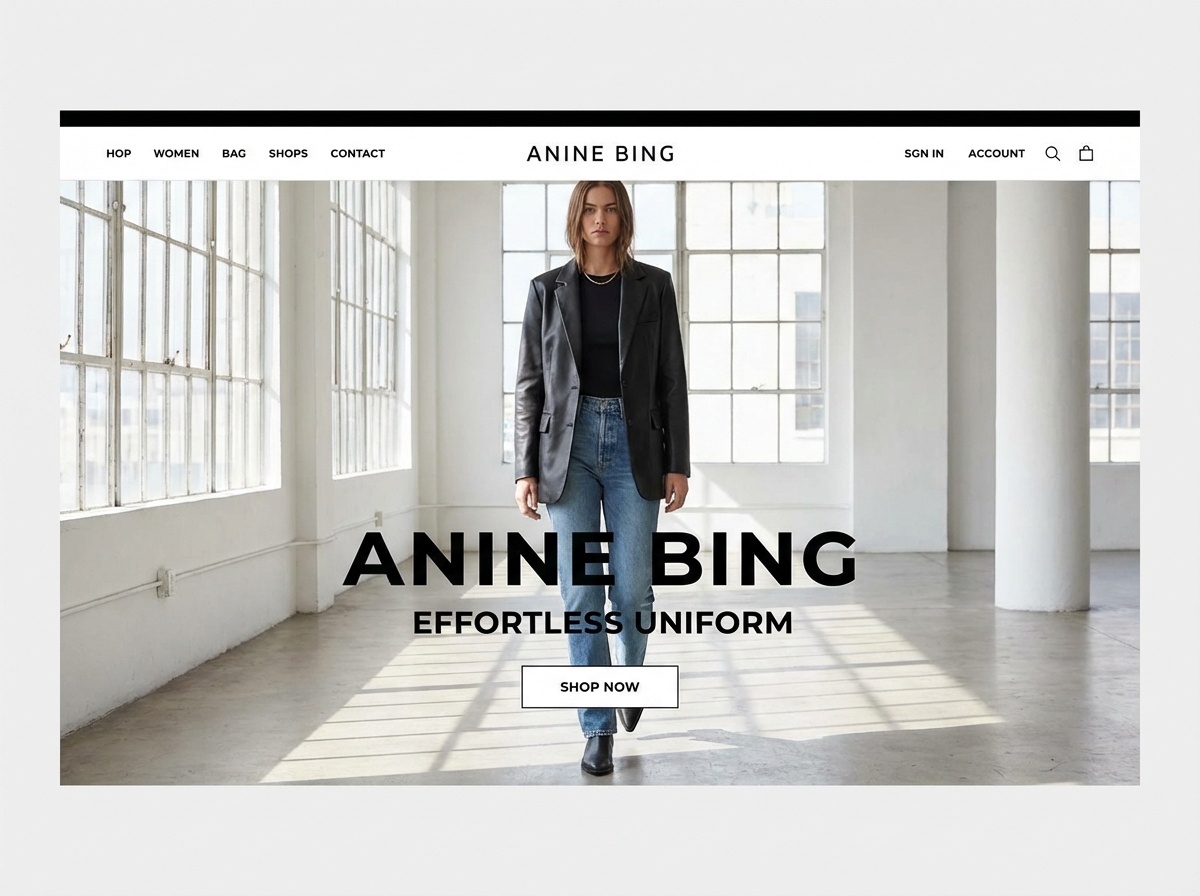 Build Your Premier Online Presence for an Anine Bing-Inspired Brand website preview