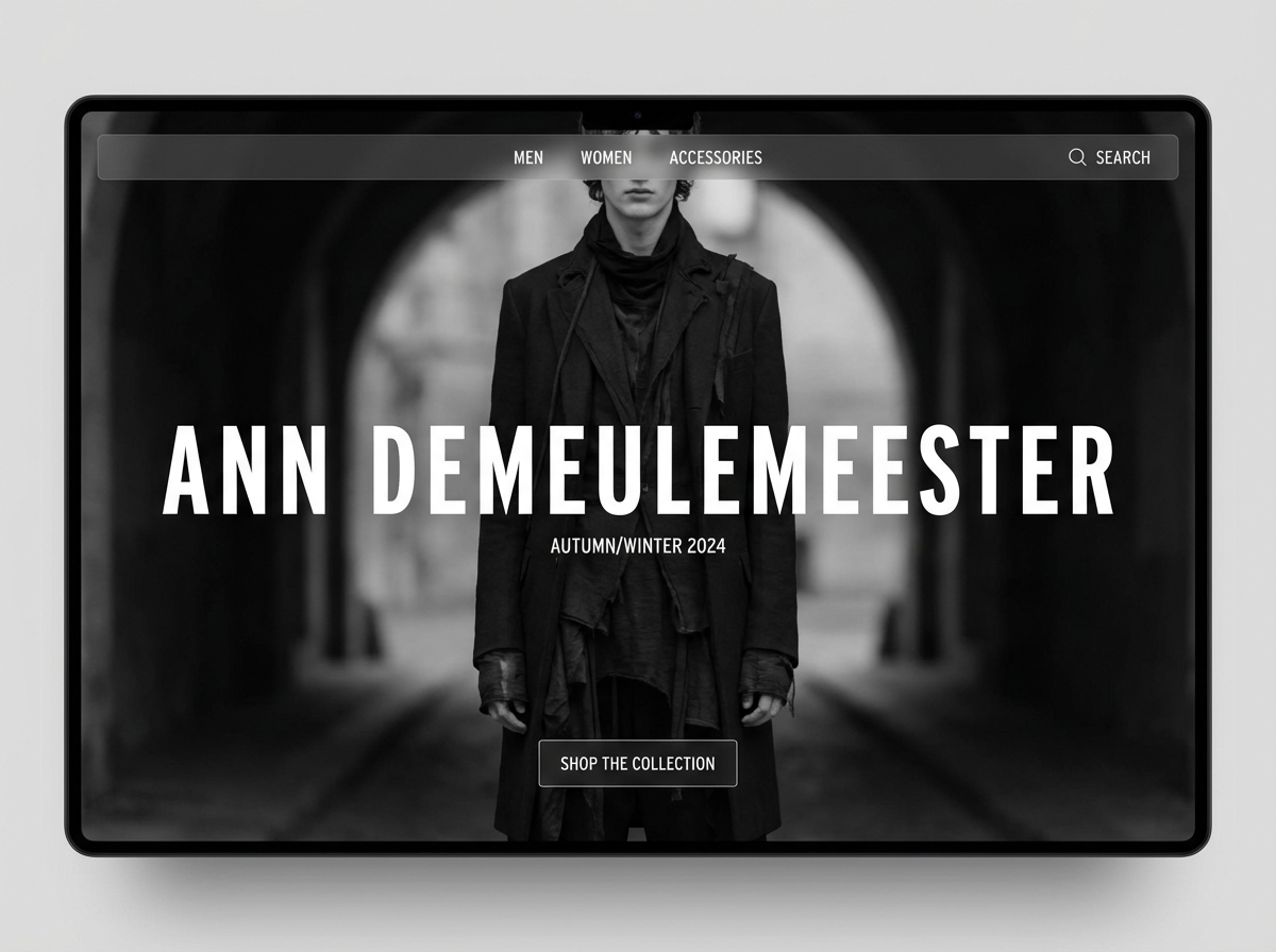 Showcase Your Vision with an Ann Demeulemeester Portfolio website preview