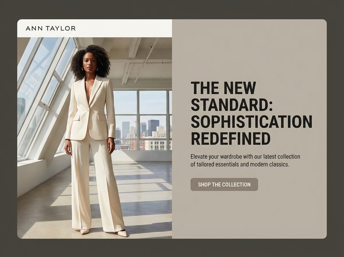 Build Your Elegant Ann Taylor Fan Website Effortlessly website preview