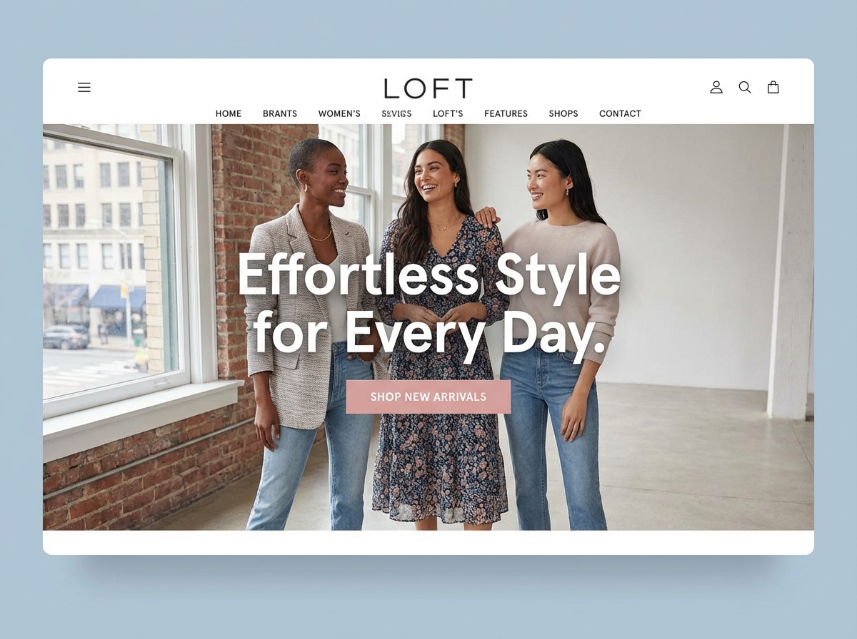 Build Your Own Ann Taylor Loft-Style Online Store website preview