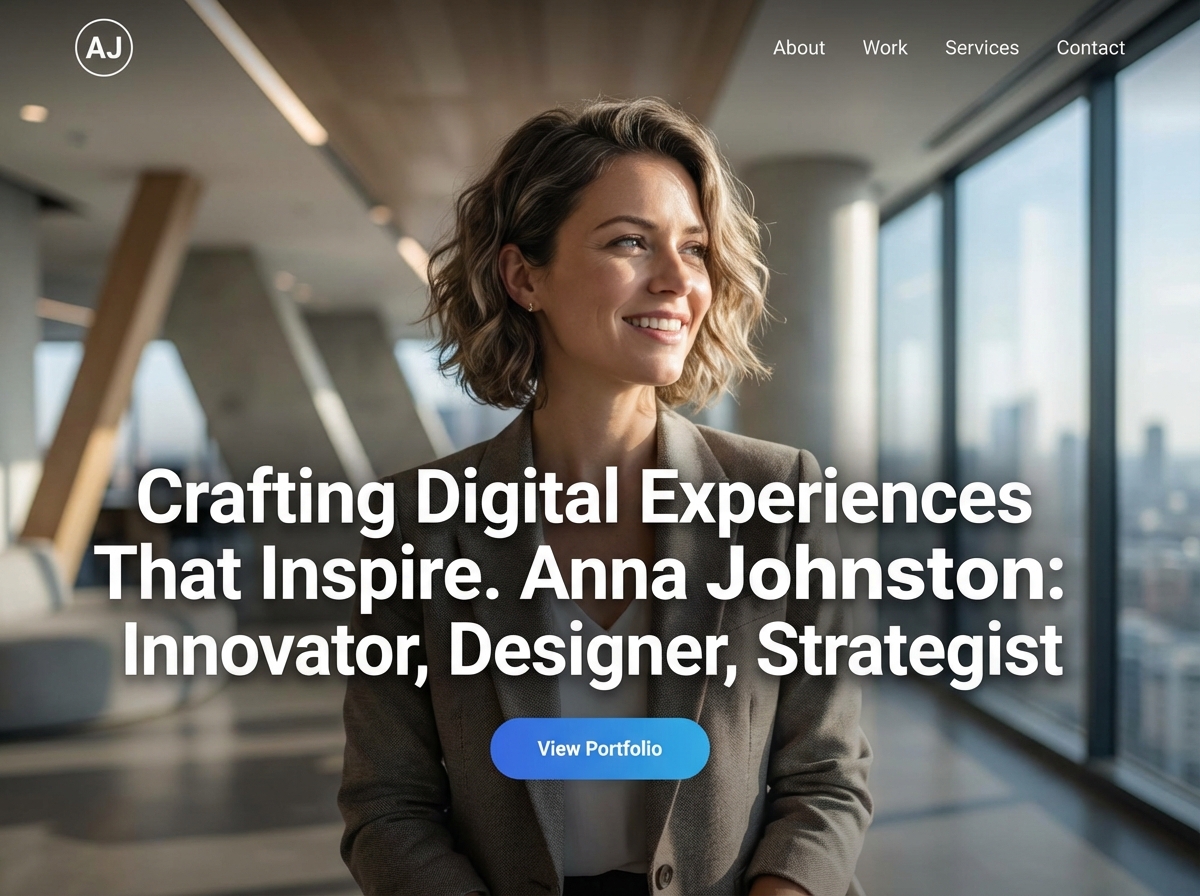 Showcase Your World with a stunning Anna Johnston Website website preview