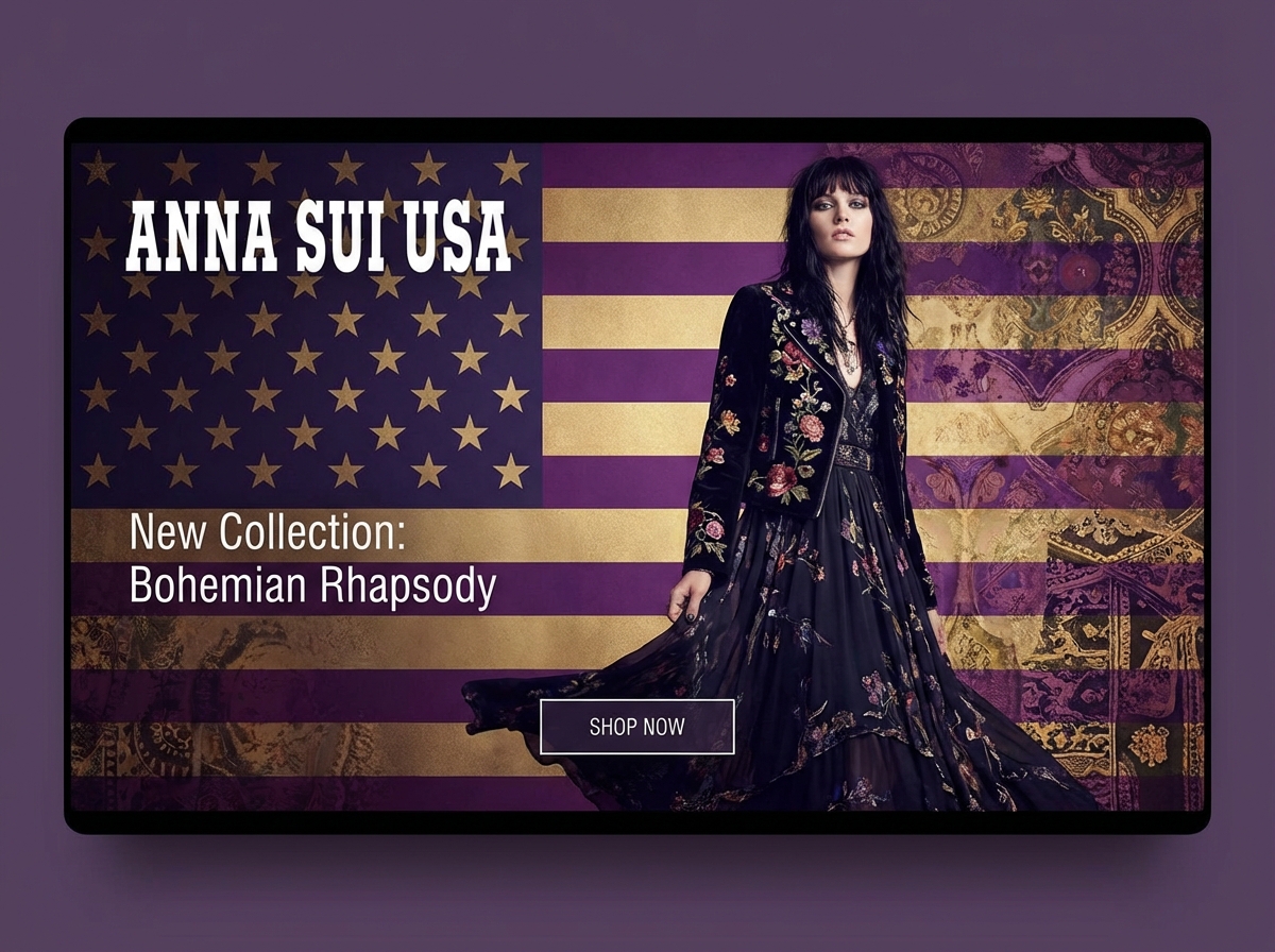 Build Your Official Anna Sui USA Website with Grigora website preview