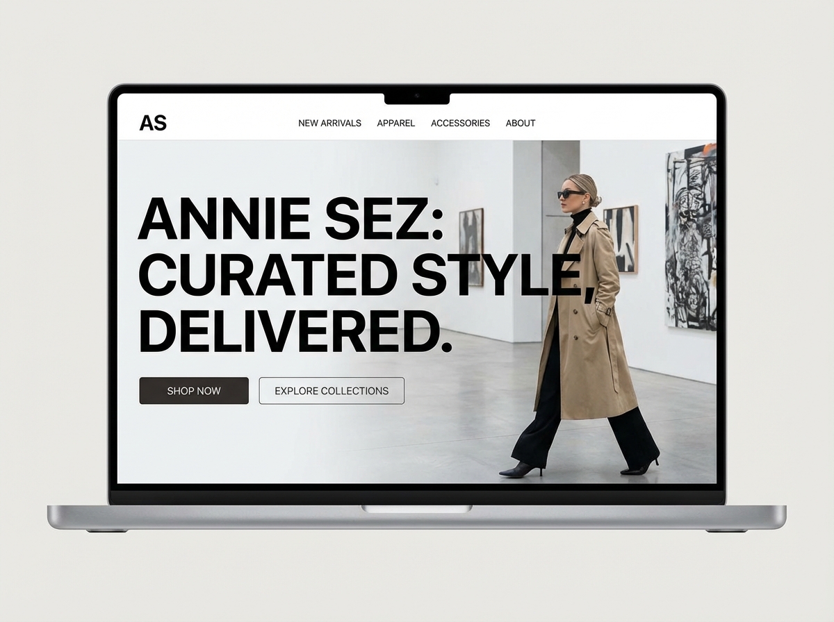 Build Your Stylish Online Presence with Annie Sez website preview