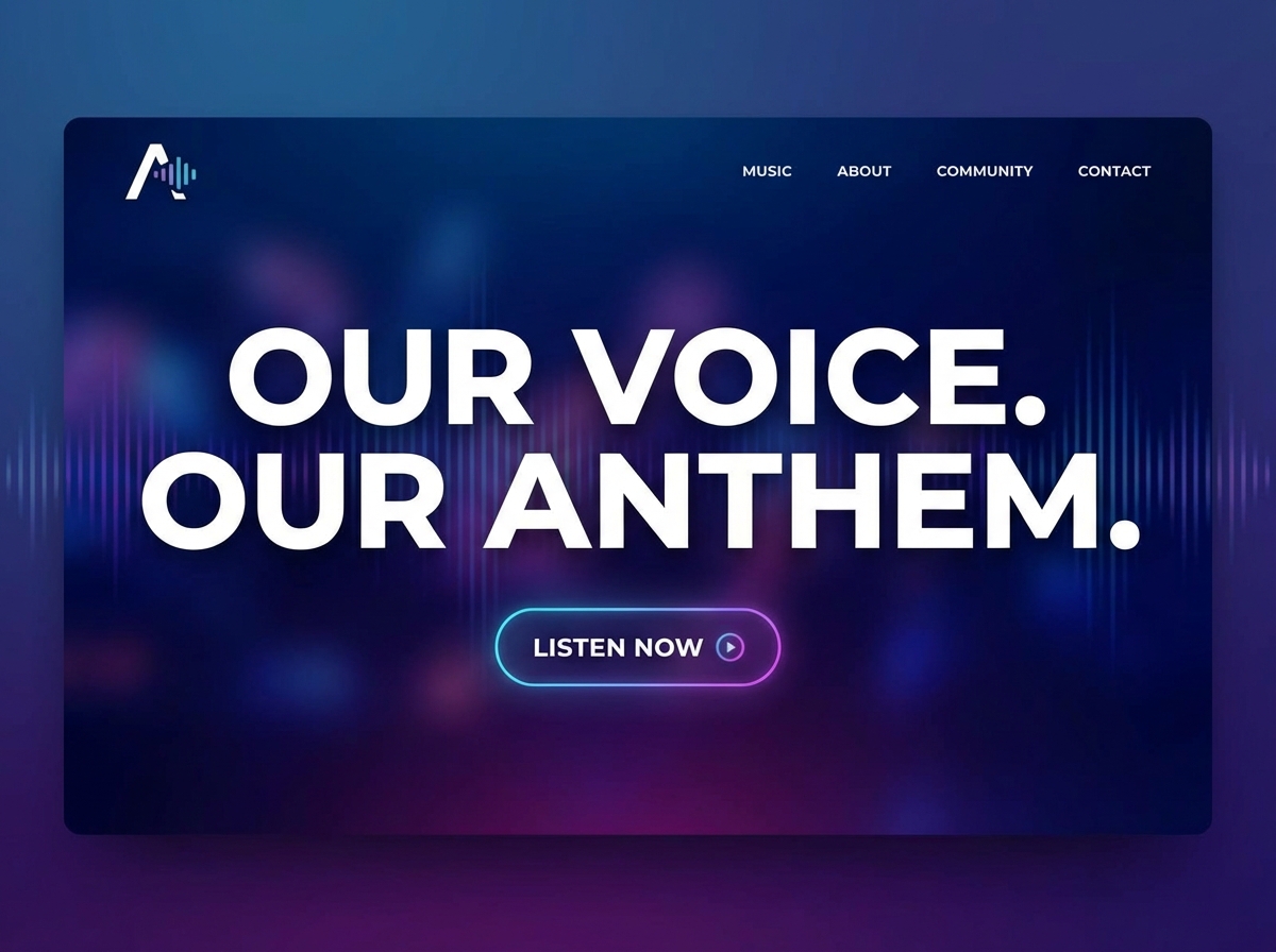 Launch Your Inspiring Anthem Website Today website preview