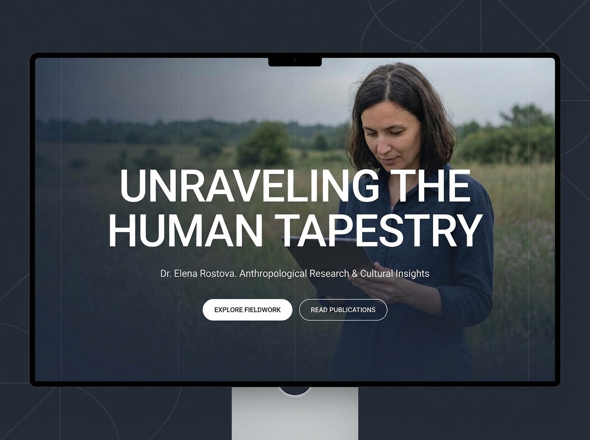 Build Your Professional Anthropological Researcher Website website preview