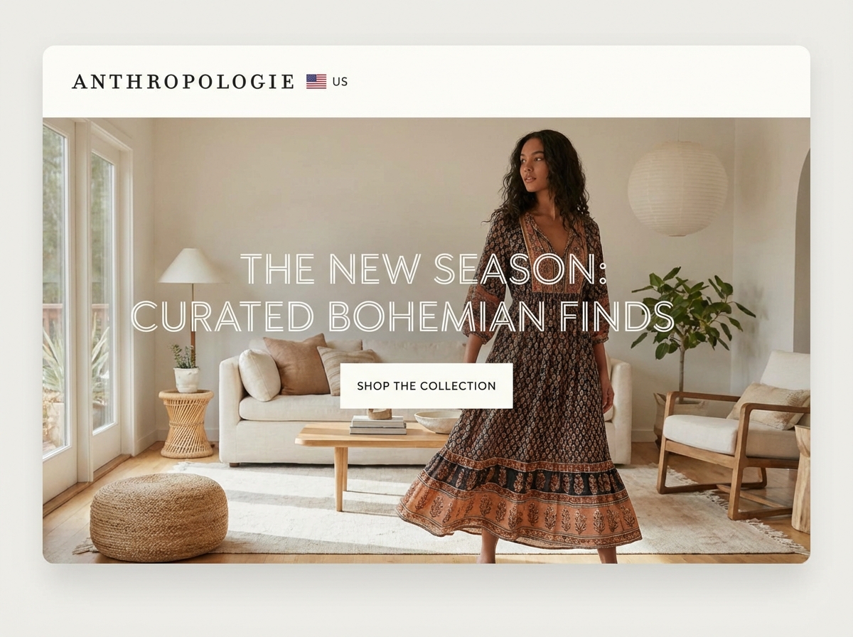 Build a Stunning Anthropologie-Inspired Website in Minutes website preview