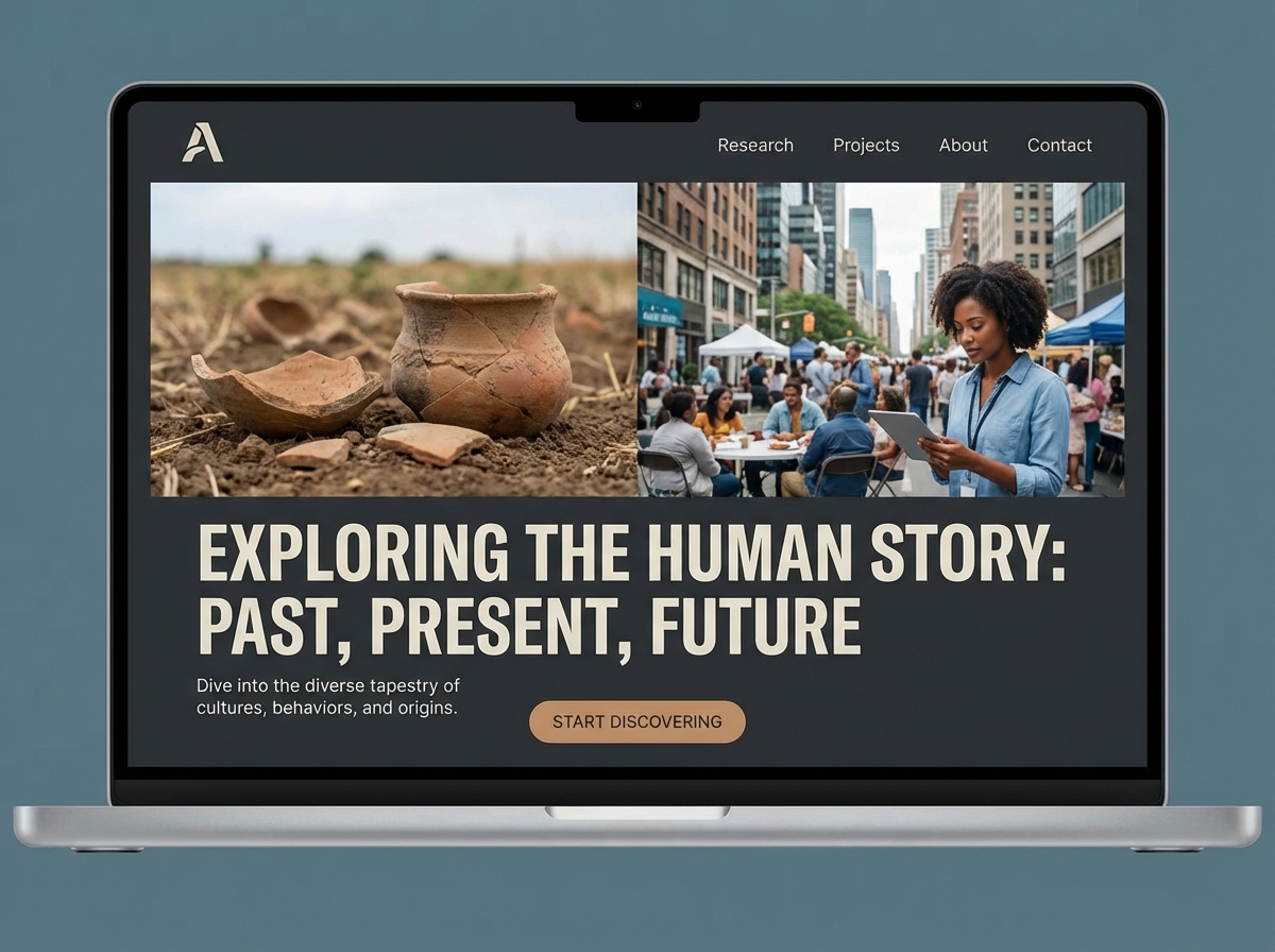Build Your Professional Anthropology Website Today website preview