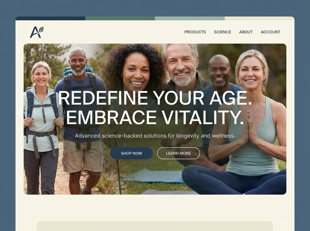 Build Your Authority with an Anti-Aging Website website preview
