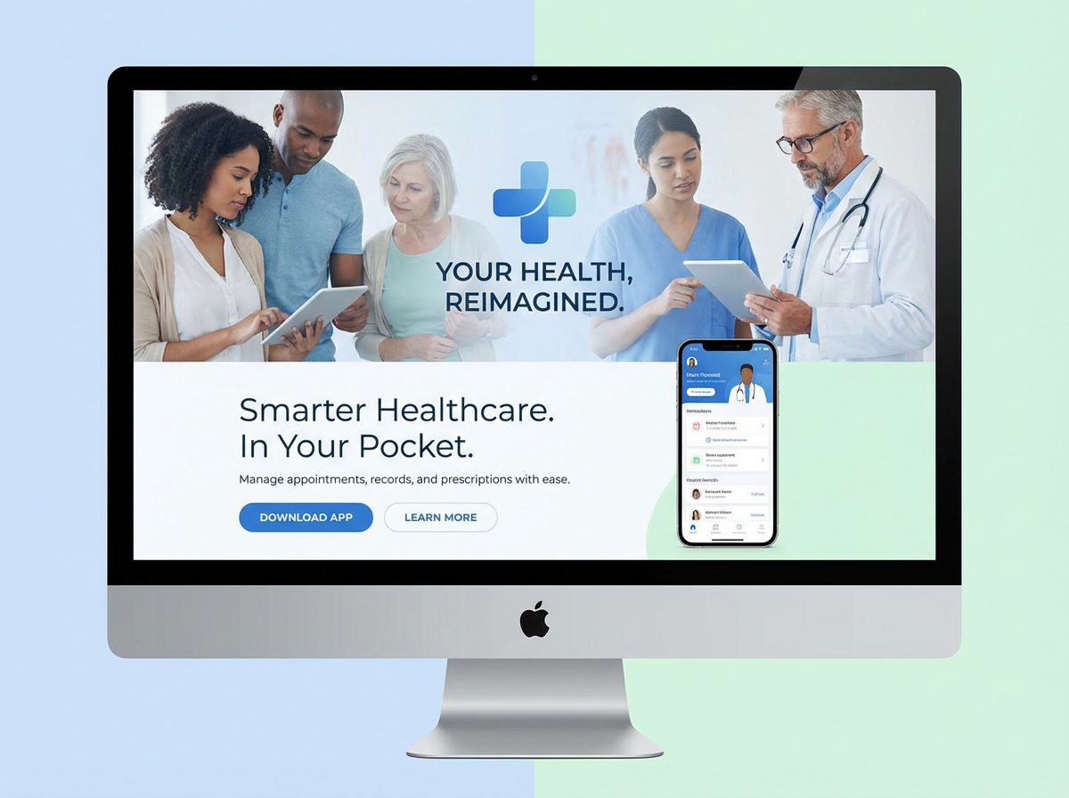 Build a Seamless Digital Front Door with our Healthcare App Builder website preview