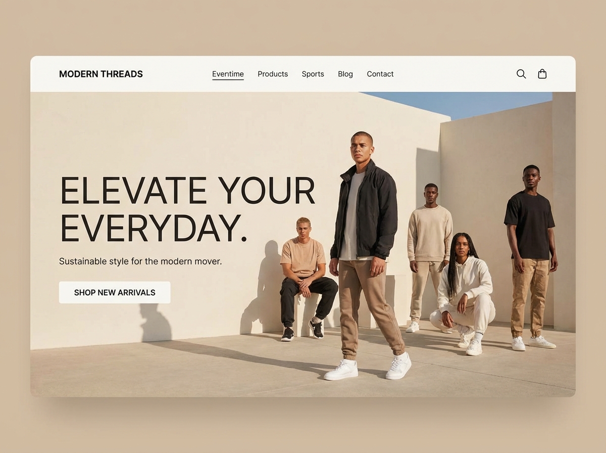 Build a Stunning Apparel Website website preview