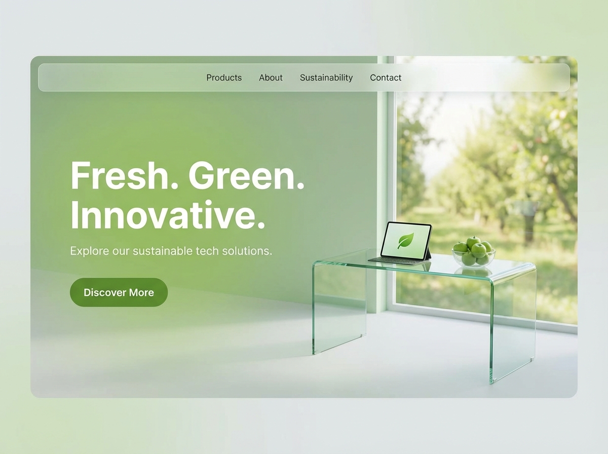 Unleash Your Creativity with Apple Green Color website preview