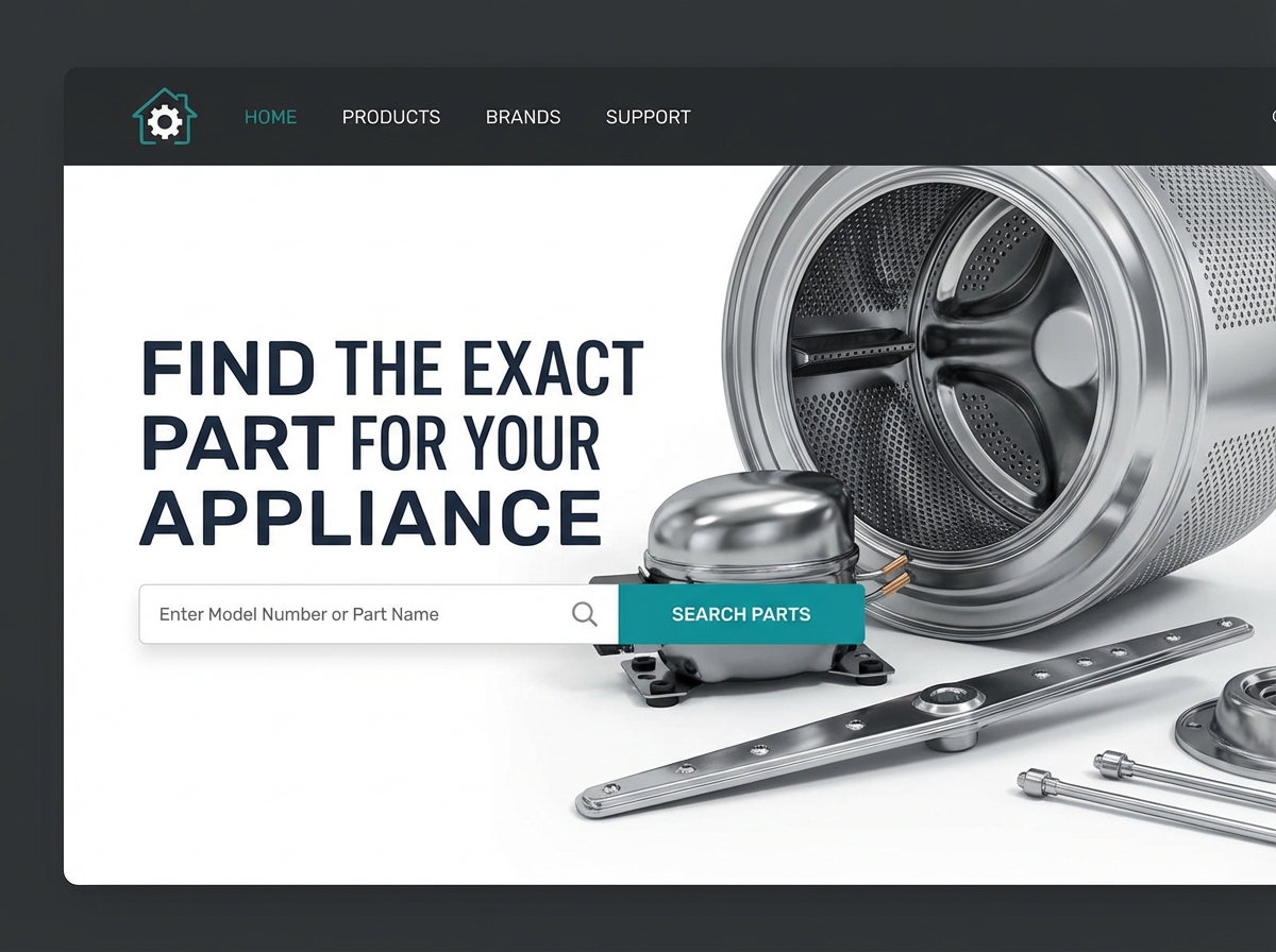 Build Your Online Store for Appliance Parts website preview