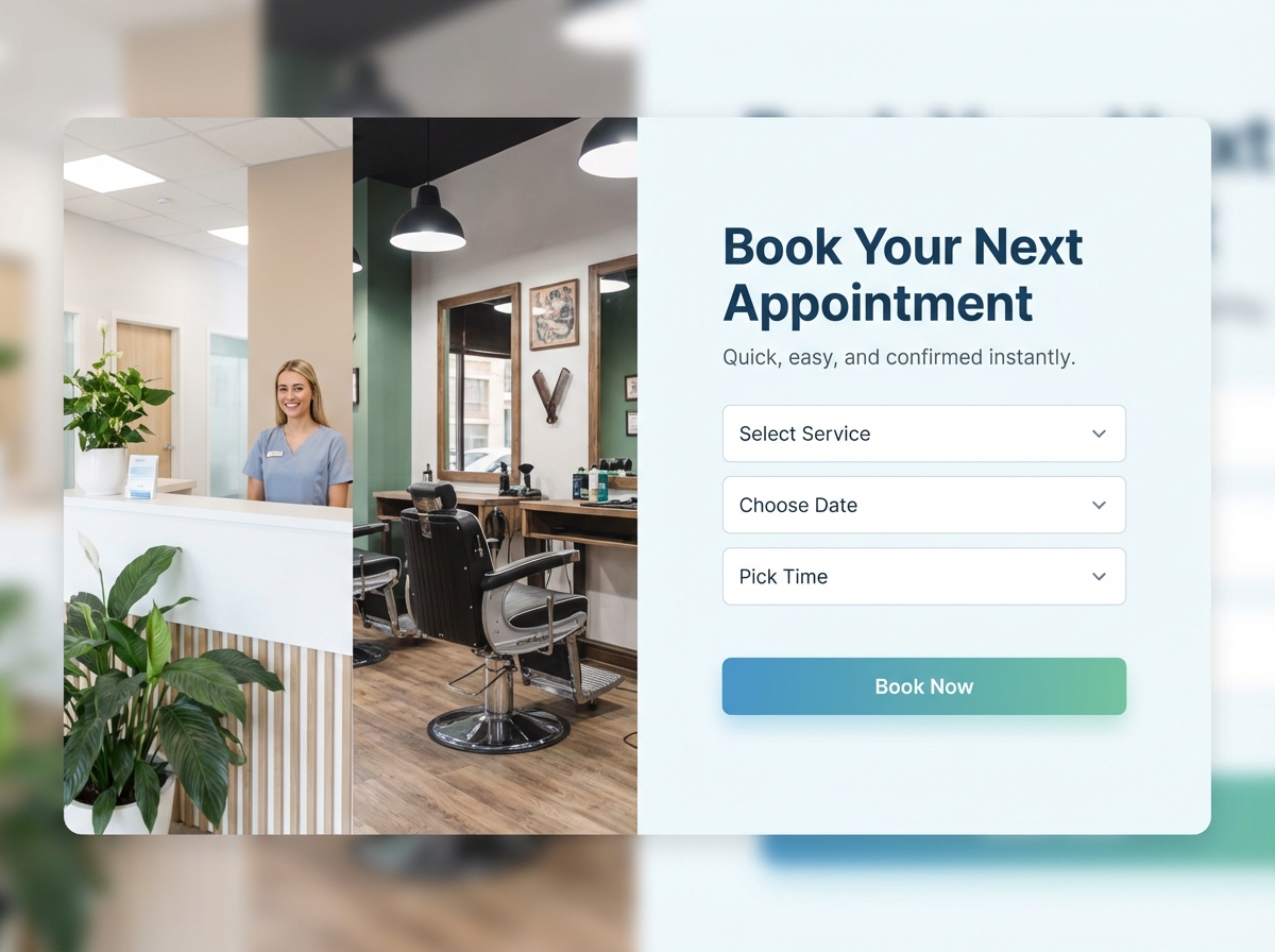 Seamlessly Manage Your Appointments with Grigora's Booking System website preview
