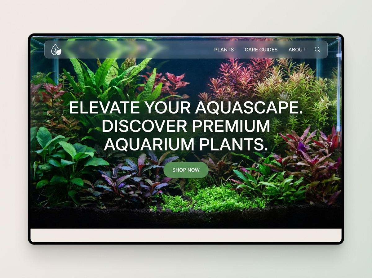 Build Your Lush Aquarium Plant Website website preview
