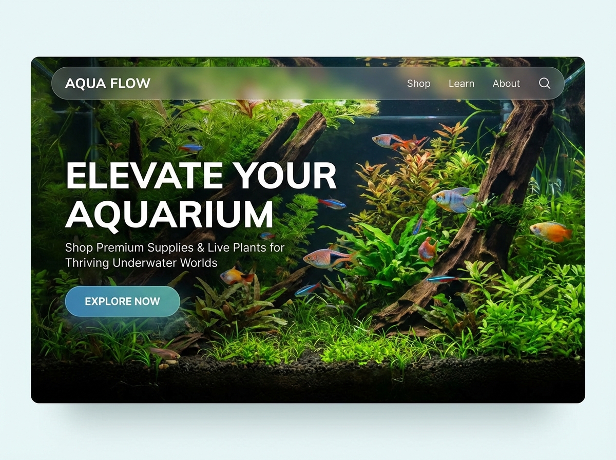 Build Your Aquarium Supply Store Website website preview