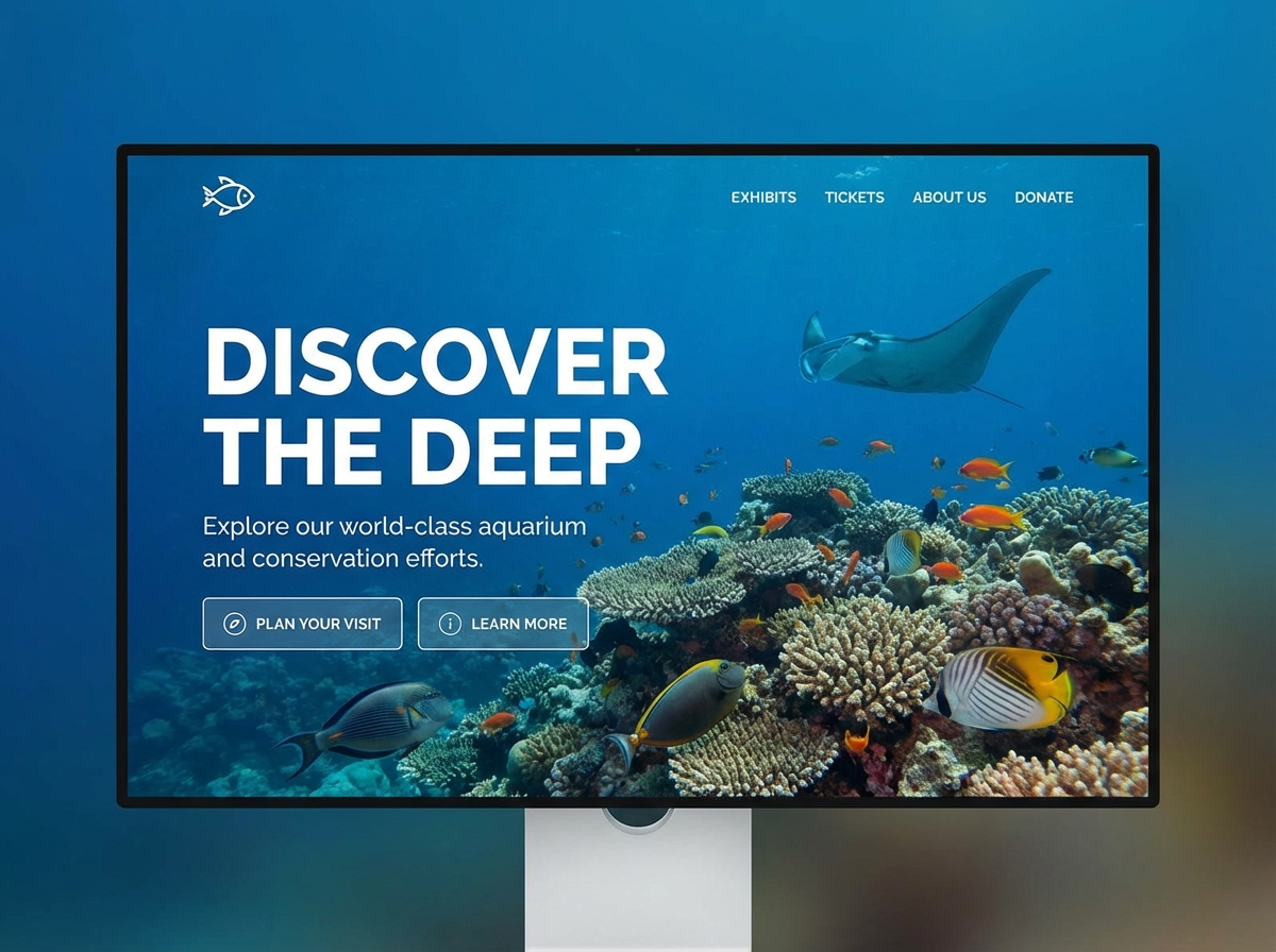 Build Your Stunning Aquatic Business Website Today website preview