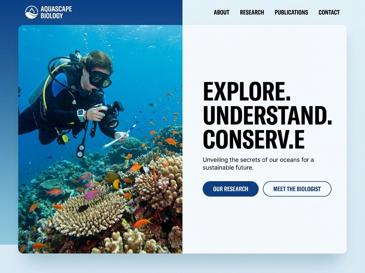 Build Your Professional Aquatic Biologist Website website preview