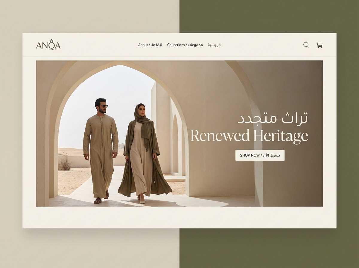 Build Your Stunning Online Store for Arabic Clothing website preview