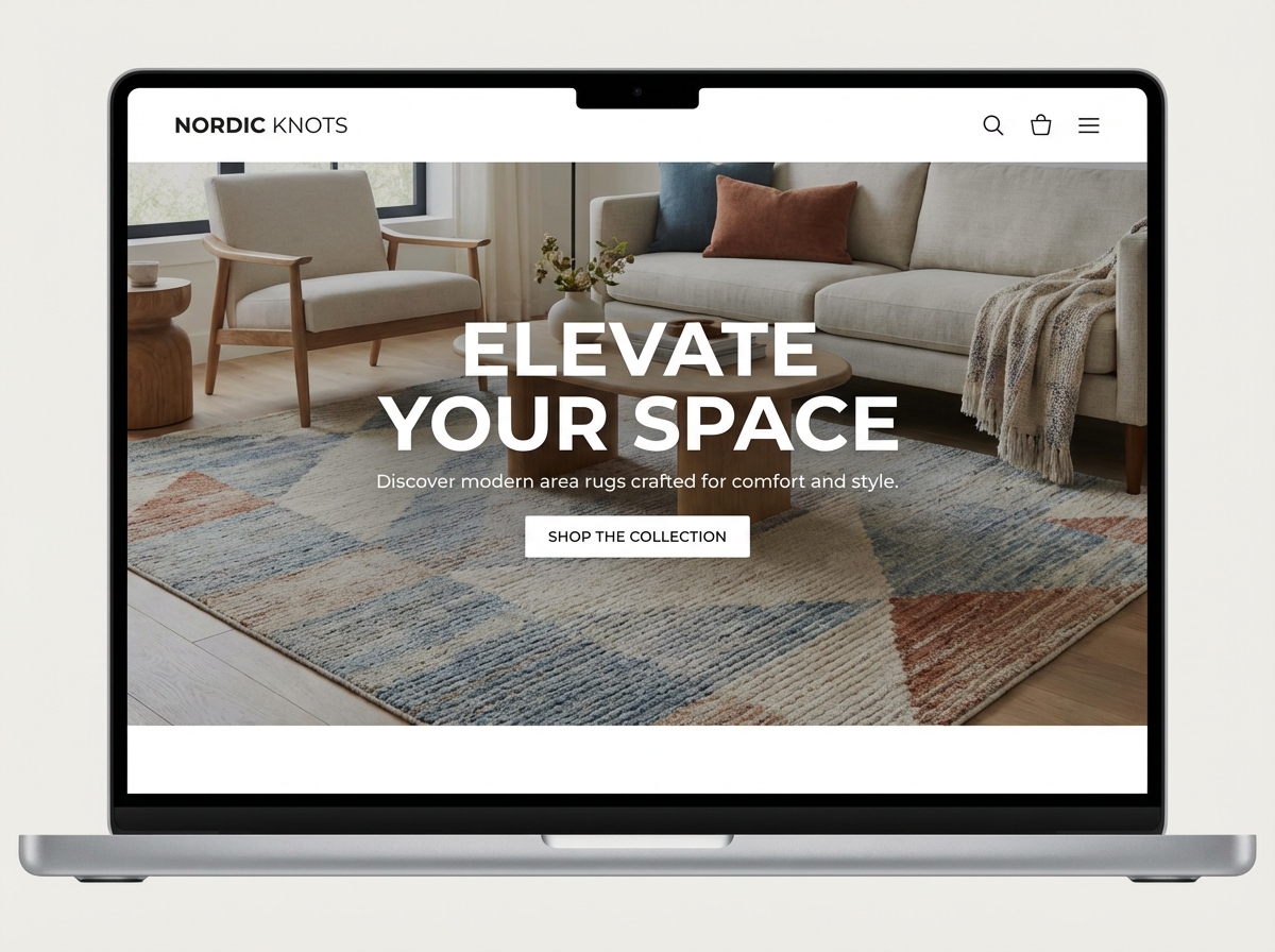 Design Your Perfect Space with an AI-Powered Area Rug Website website preview