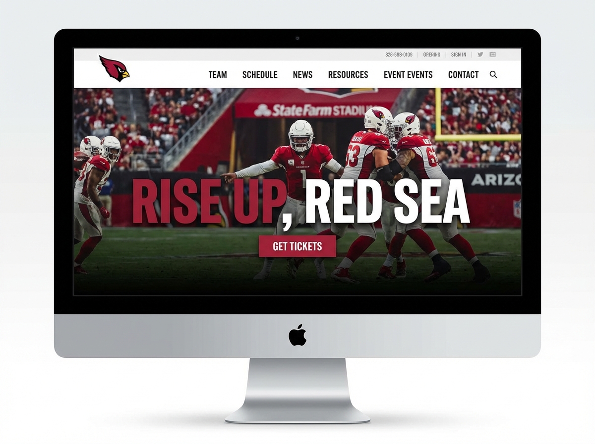 Build a Championship-Caliber Arizona Cardinals Fan Website website preview