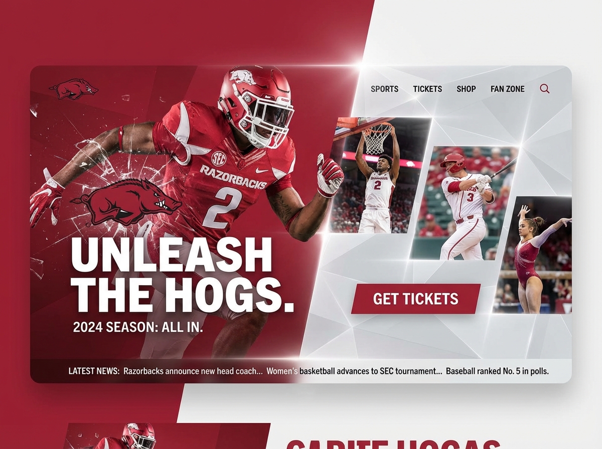 Build Your Ultimate Fan Hub for the Arkansas Razorbacks website preview