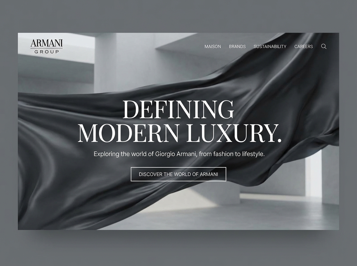 Build a Brand-Approved Armani Group Website website preview