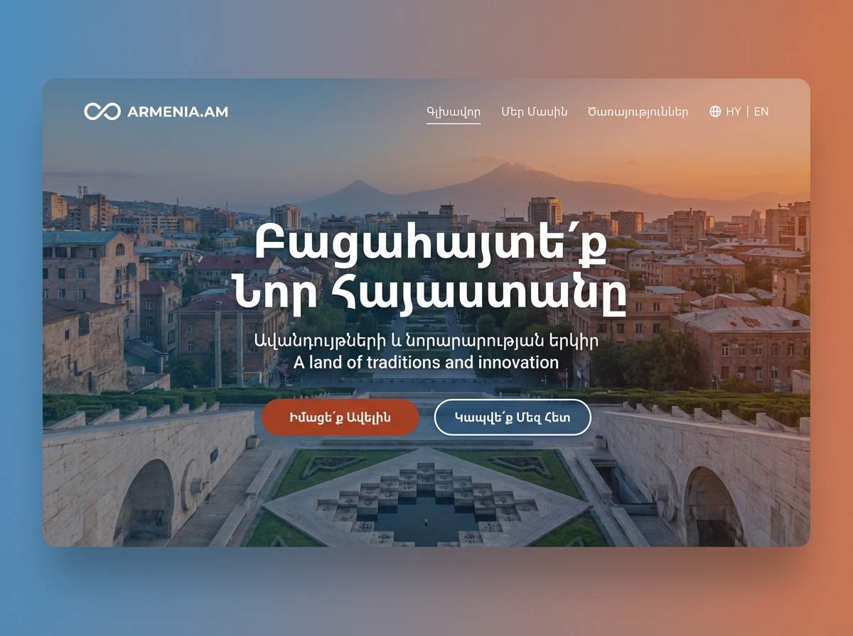 Build Your Armenian Online Presence with Grigora website preview