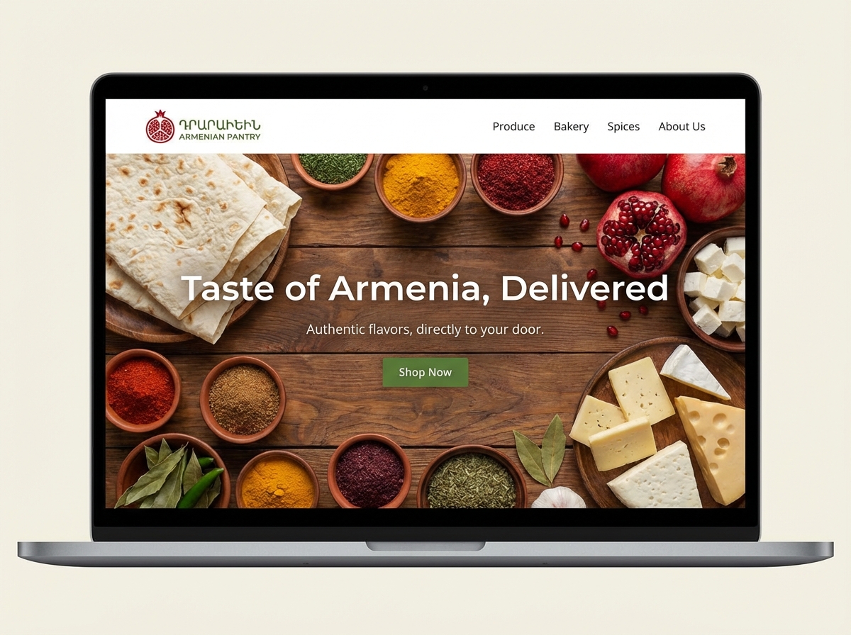 Build Your Thriving Online Armenian Grocery Store website preview