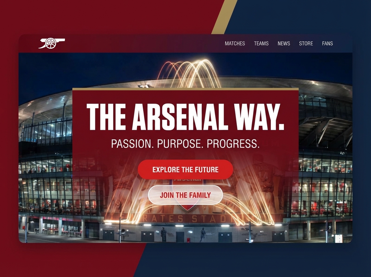 Build Your Ultimate Fan or Club Arsenal Website website preview