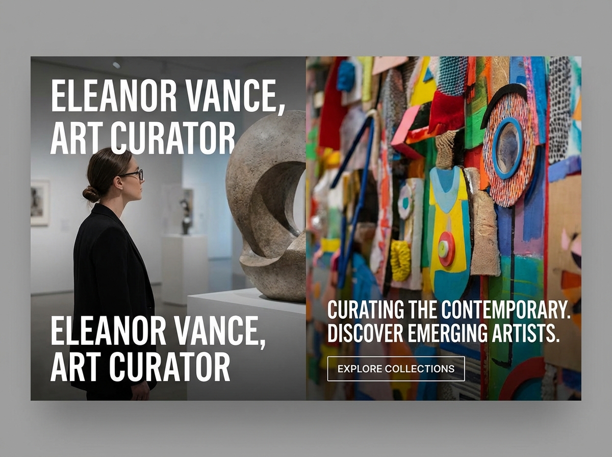 Build Your Curatorial Vision with a Powerful Art Curator Website Builder website preview