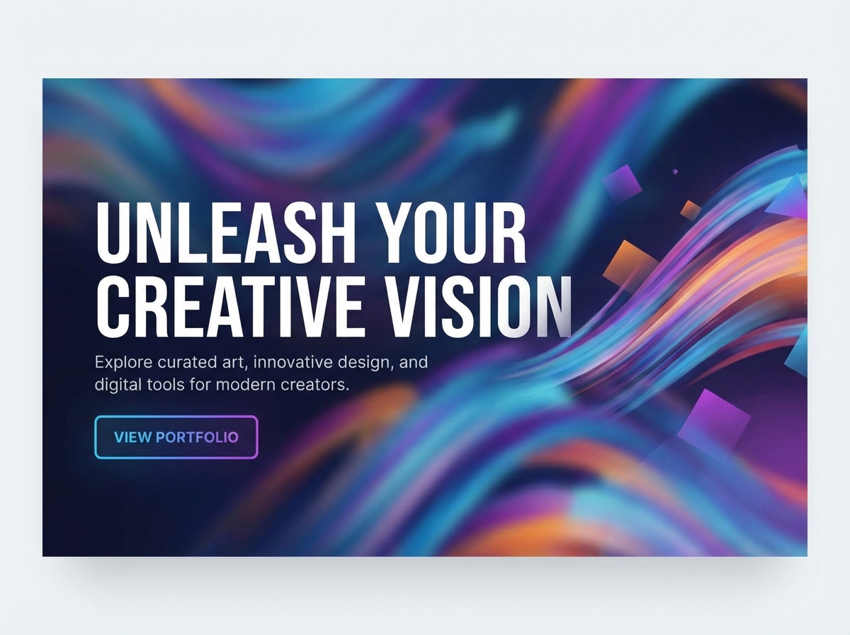 Build Your Stunning Online Art Design Portfolio website preview