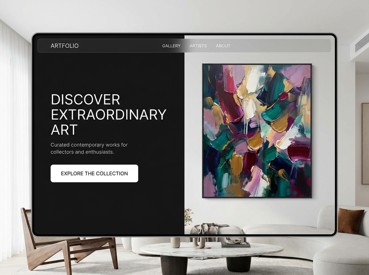 Boost Your Online Art Sales with Grigora website preview