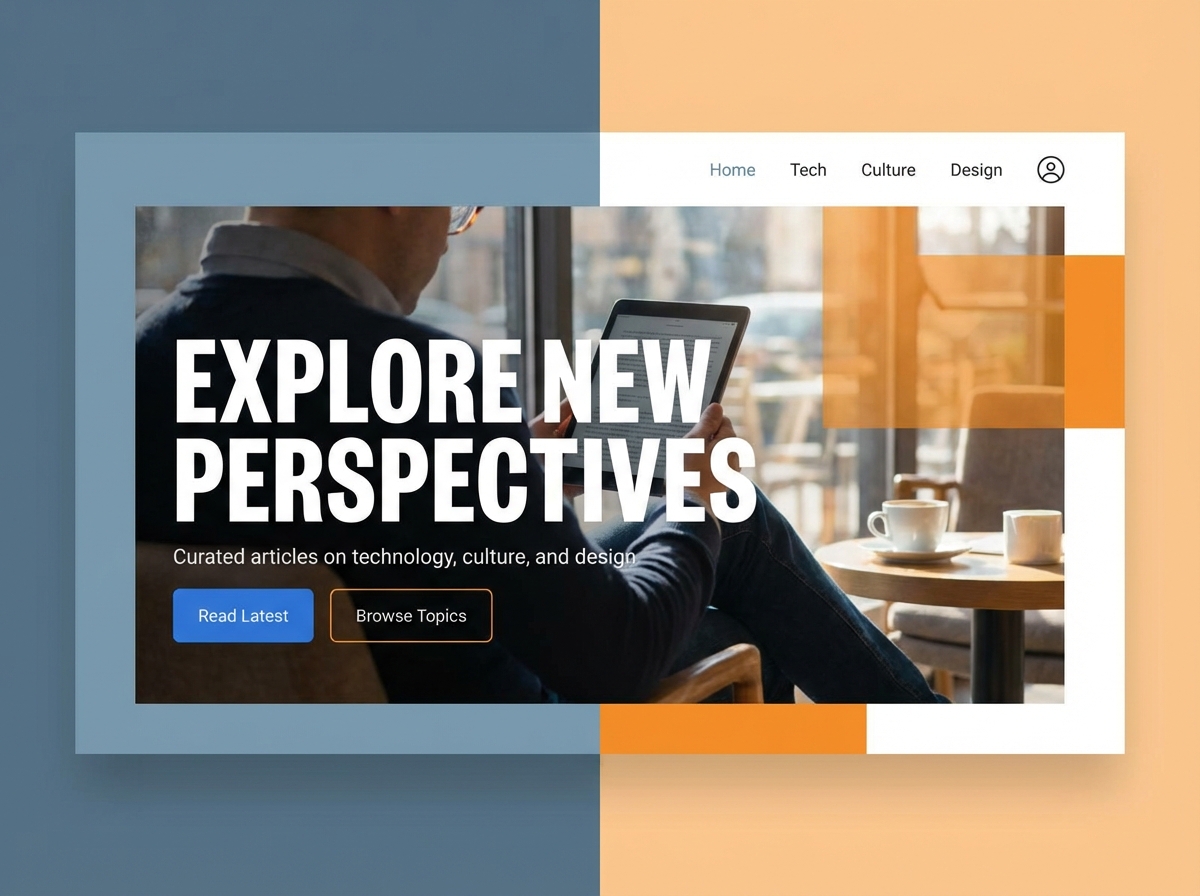 Build Engaging Article Websites with Grigora website preview
