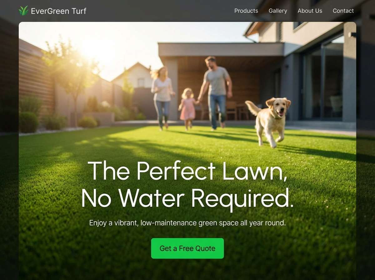 Build Your Perfect Online Presence for Artificial Grass Businesses website preview