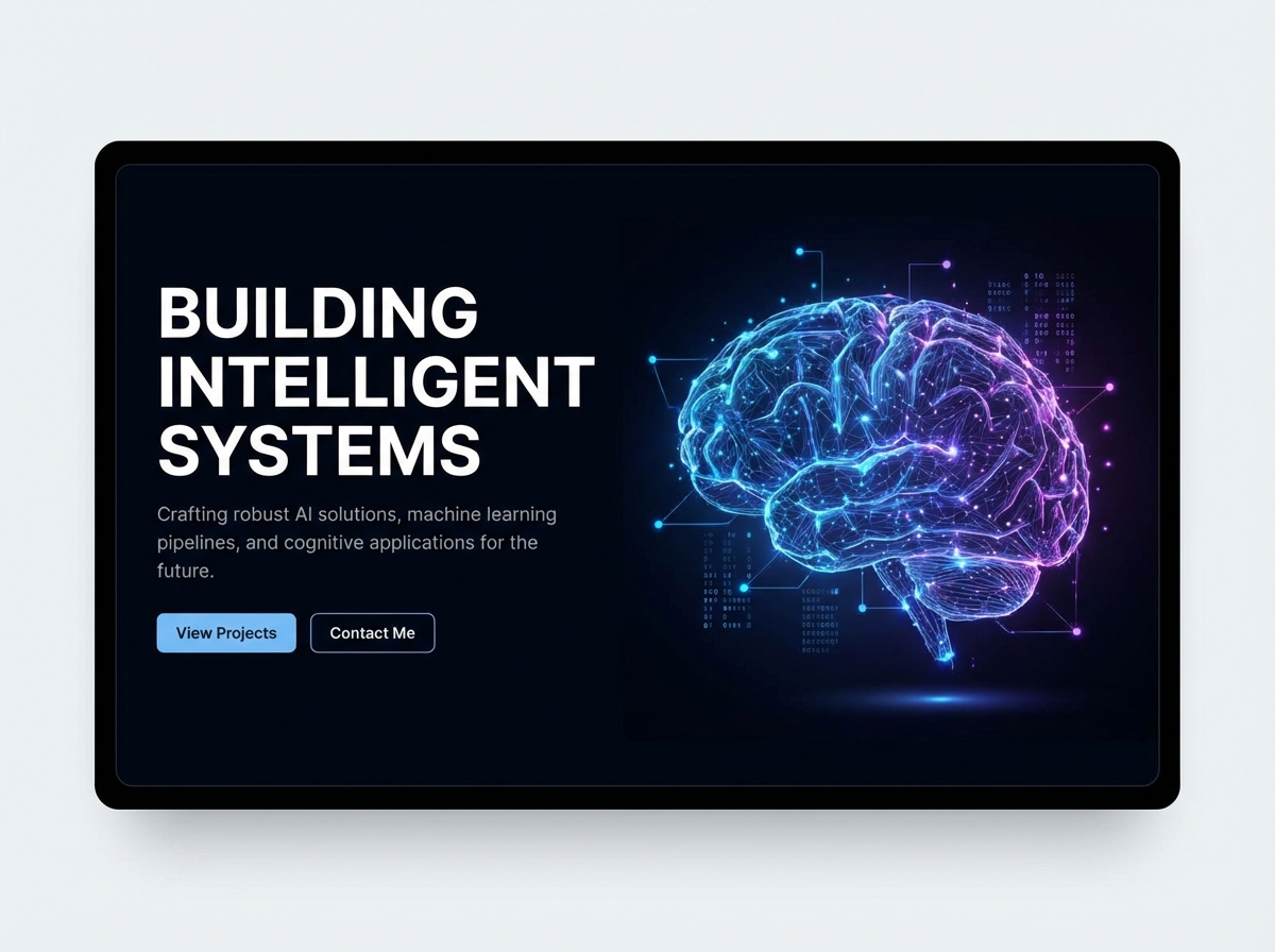 Launch Your Cutting-Edge AI Engineering Portfolio website preview