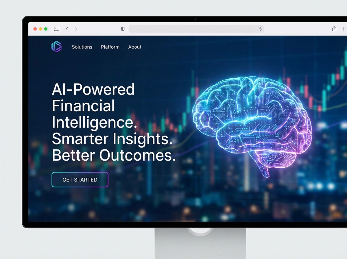 Build Smarter Financial Solutions with AI in Finance website preview