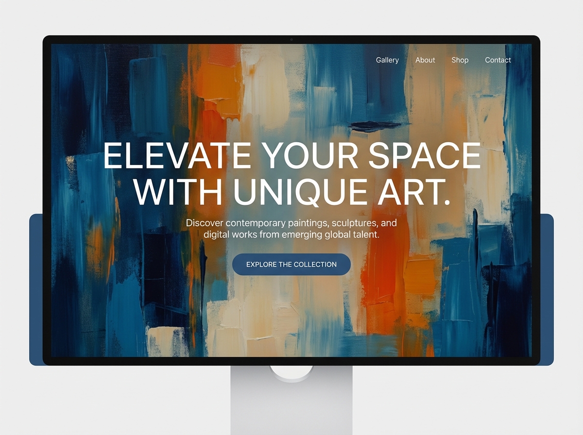 Showcase Your Vision with the Ultimate Artist Website Builder website preview