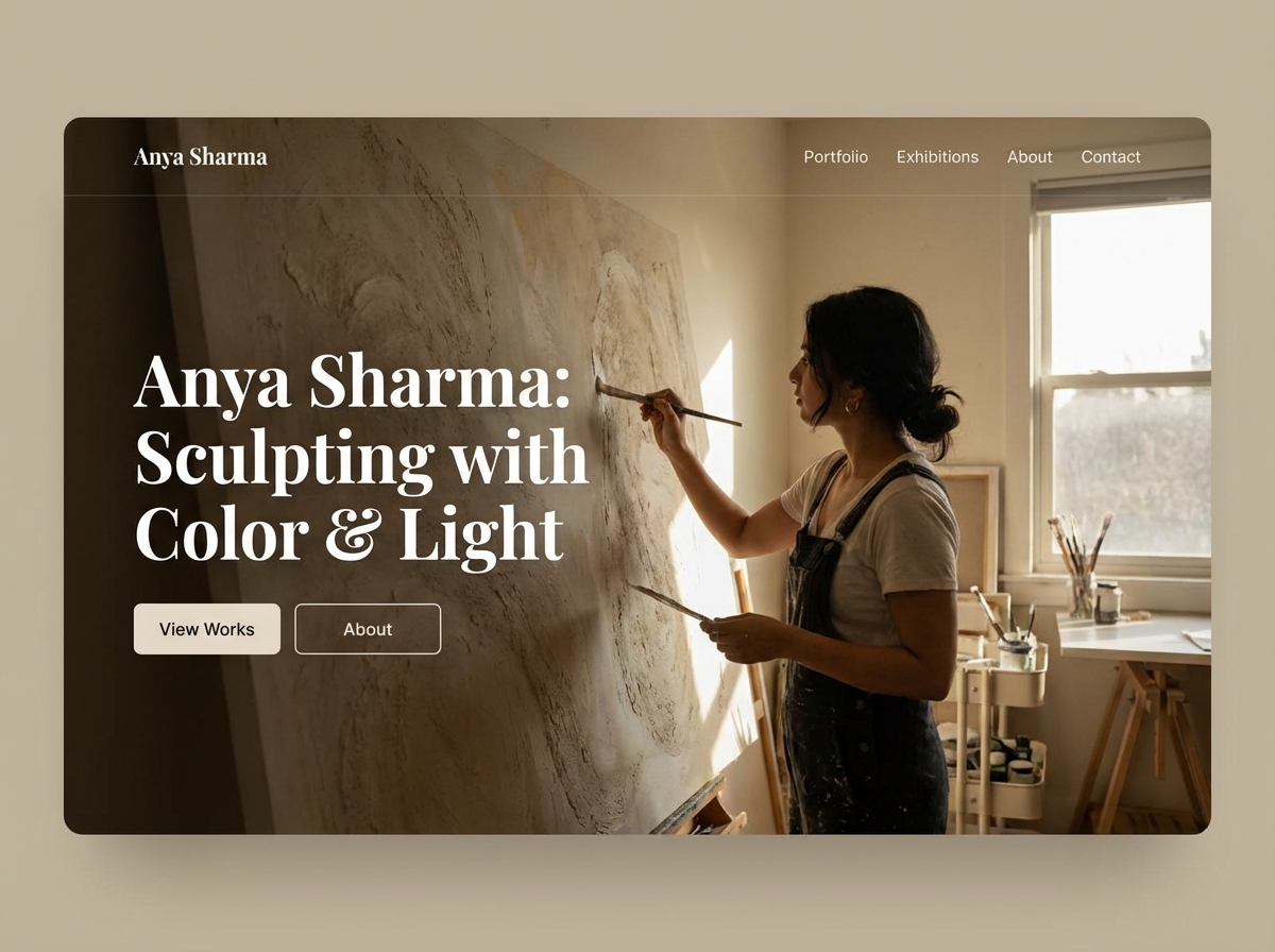 Showcase Your Work with a Stunning Online <span class='gradient-text'>Artists Portfolio</span> website preview